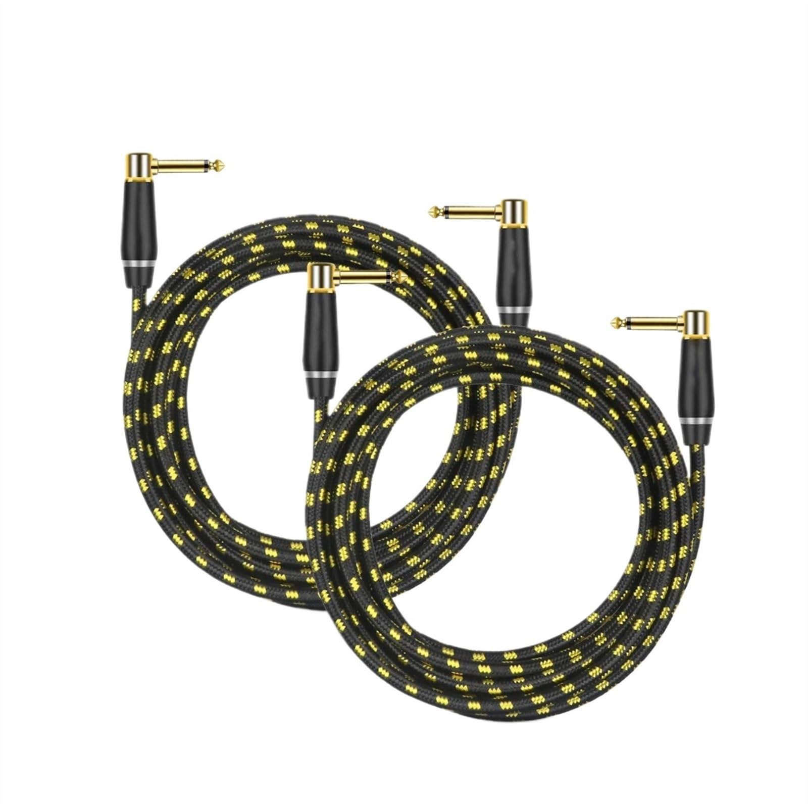 TSTS Cavo Strumento per Chitarra Cavo Per Chitarra 6,35 Mm Maschio-maschio Angolo Retto-angolo Retto 1/4 Pollice Cavo Per Strumento Cavo Per Amplificatore Per Chitarra(Pack of 2,8m)