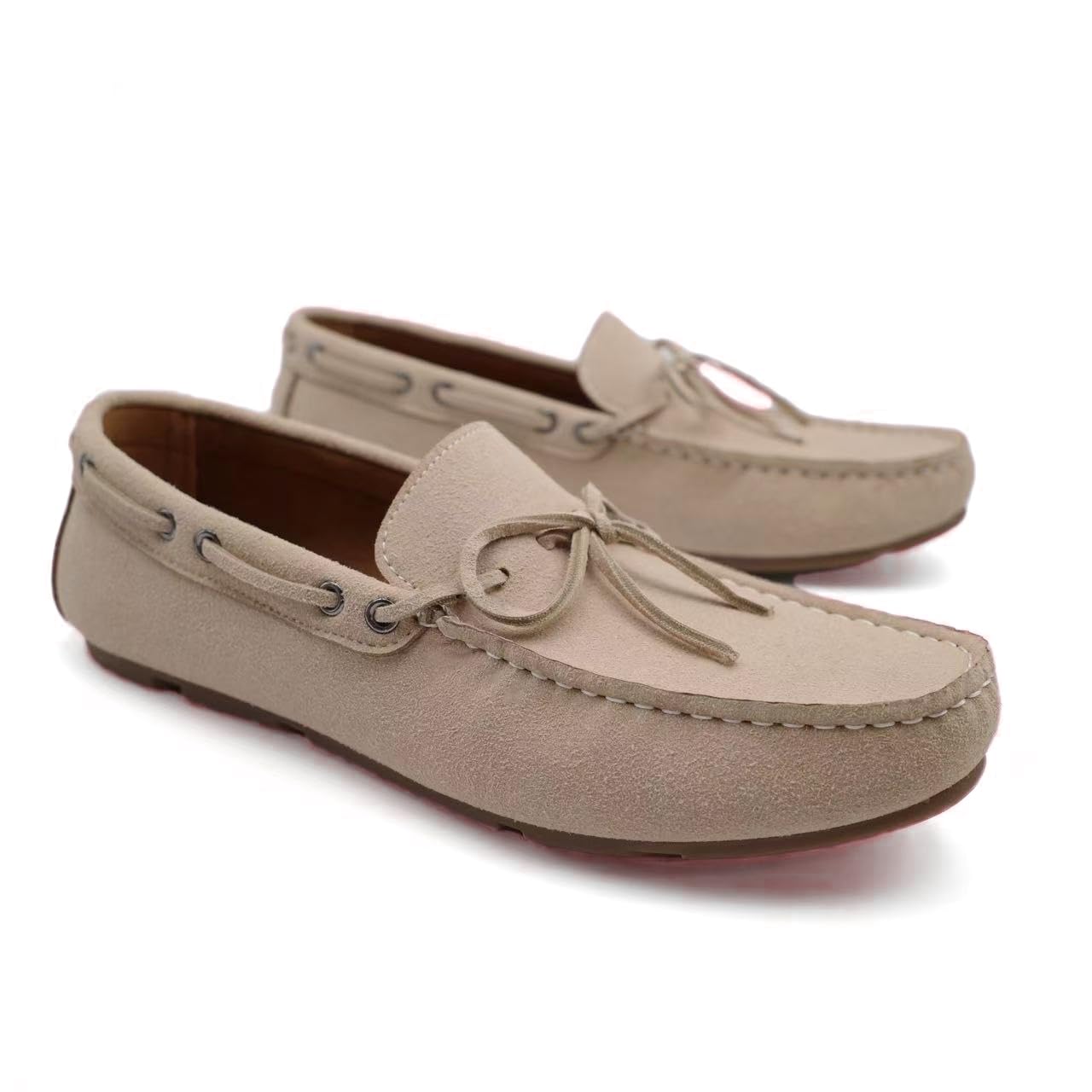 Finishing & Sewing Herren Schleifen-Driving Loafers, lässige Slip-on Mokassins Schuhe