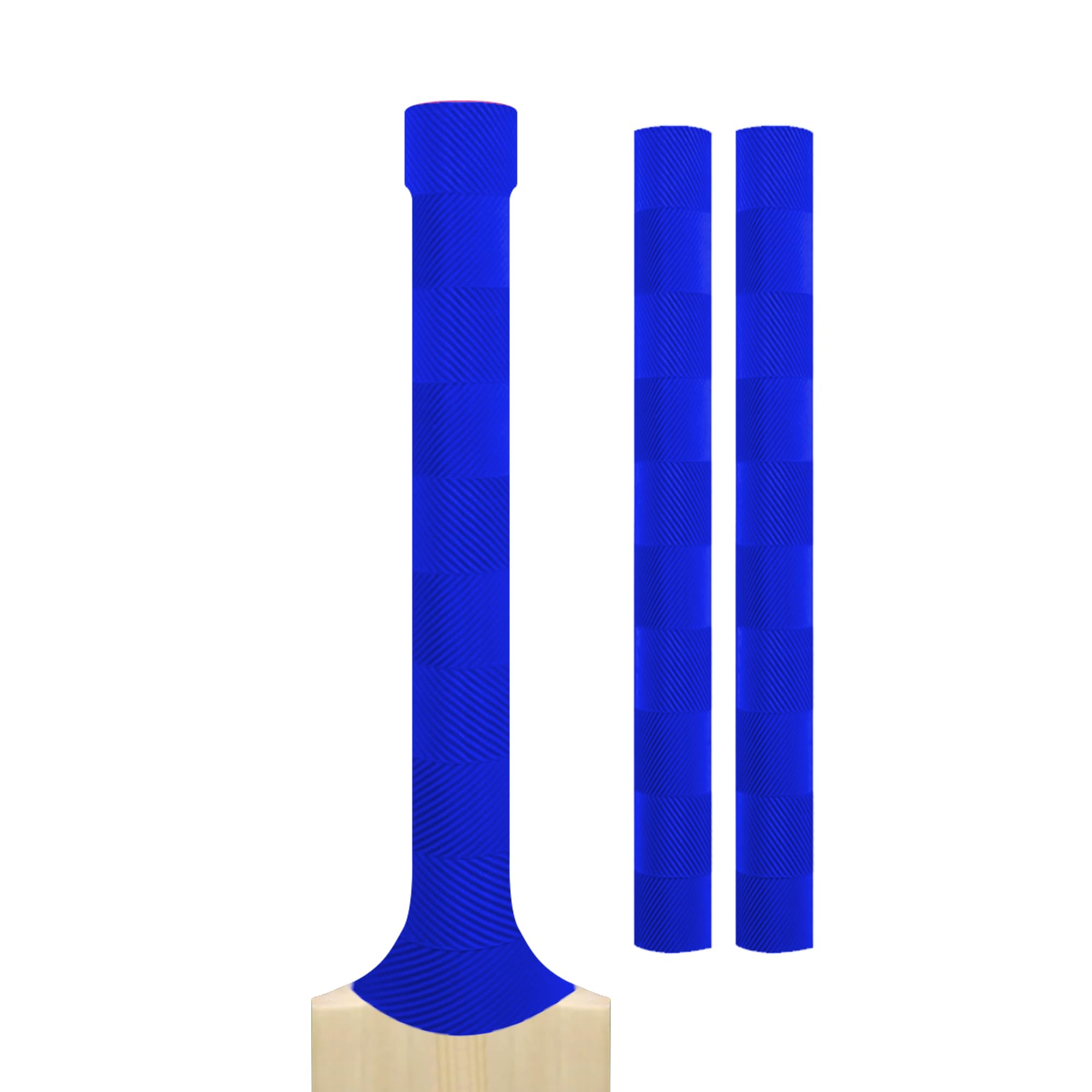 Cricket Bat Grips – Premium Rubber Cricket Bat Grip Tape for Maximum Hold & Shock Absorption | 4 Styles | Multi-Color | Pack of 2| Durable Bat Grips Cricket (2, Navy, Chevron) — image 1