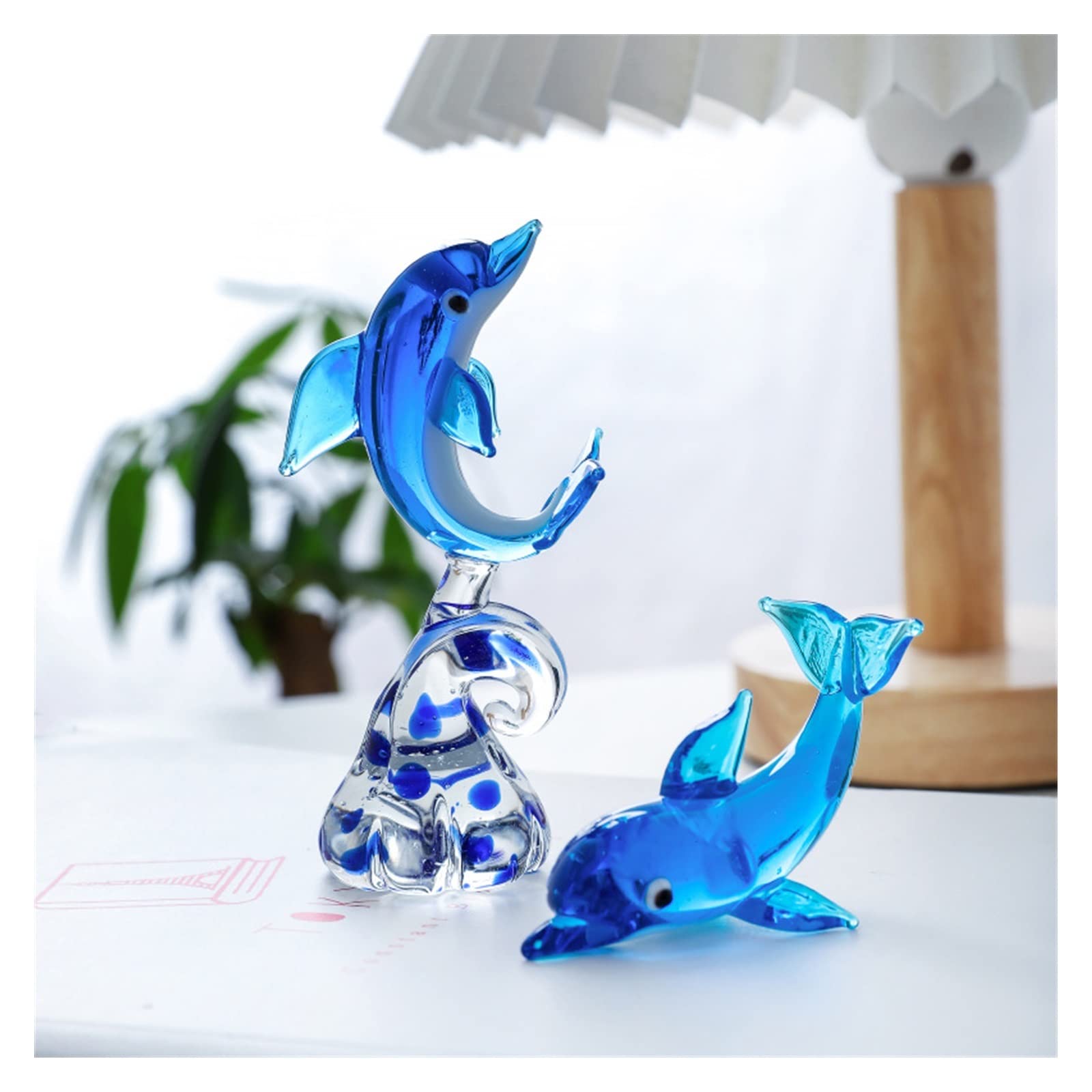 Amazon.co.jp: イルカの装飾 クリスタルガラス イルカの置物 像の装飾