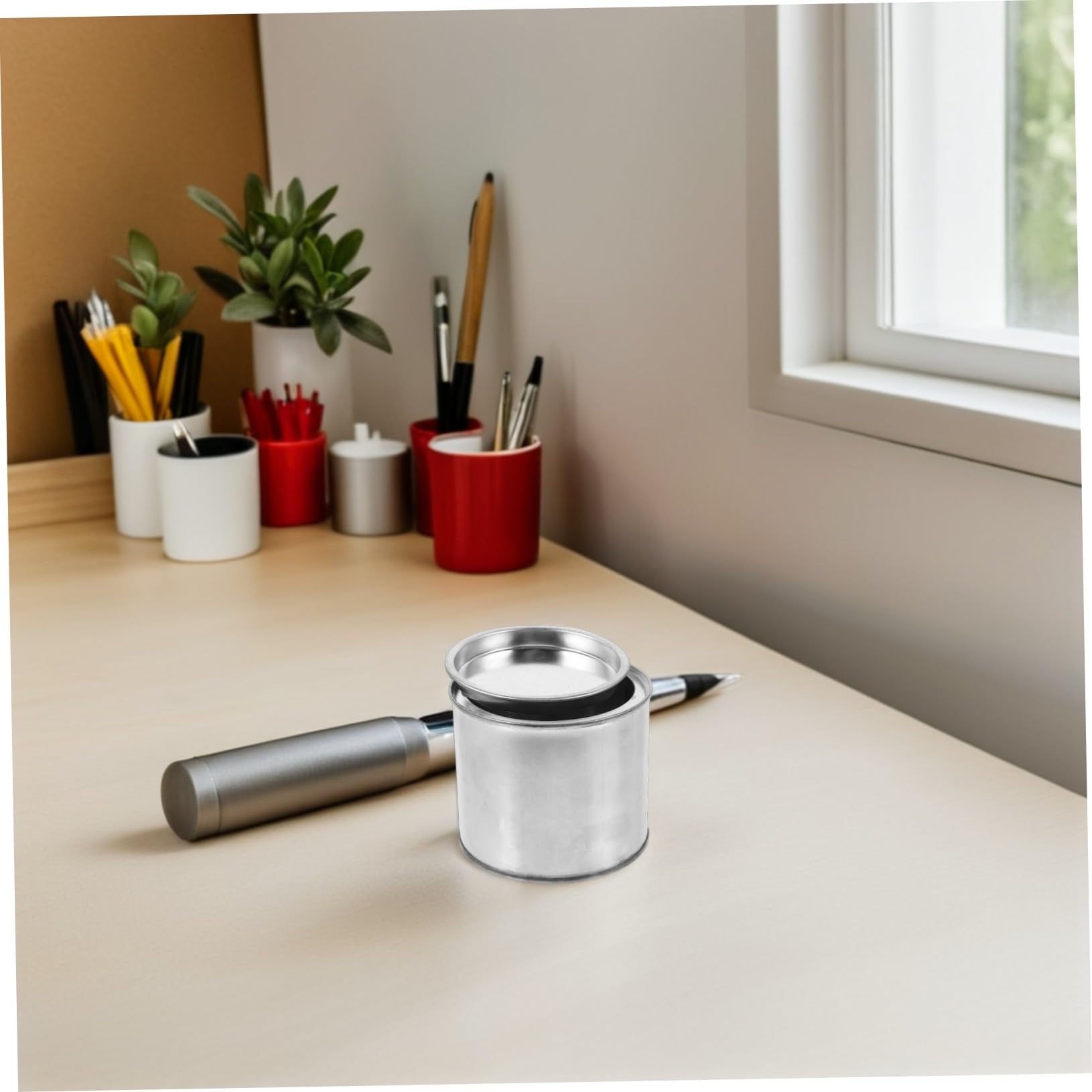 DOITOOL Runde Metall Farbdosen Tropfsicher und Langanhaltend 300ml 10 Stück mit Deckel aus Eisen Dicht für Selbstgemacht Künstler und Professionelle Anwendungen im Industrieeinsatz