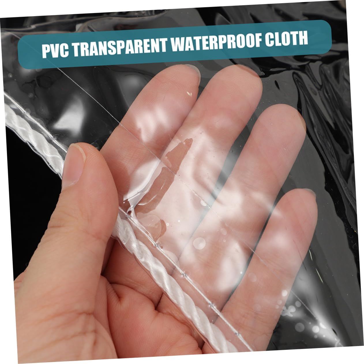 Balacoo Multi-use Insulated Tarp Camping Tent Cover Large PVC Tarp Waterproof Window Balcony Outdoor Tent Sun Rain Protection Random