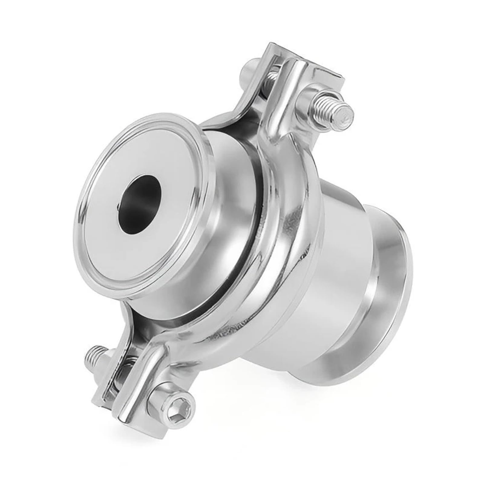 Valvola di ritegno Tri Clamp da 3/4'' 1'' 1,5'' 2'' Flusso unidirezionale Acciaio inossidabile SS304/316L Flusso unidirezionale verticale sanitario(OD19mm Ferrule 50.5,SUS 316L)