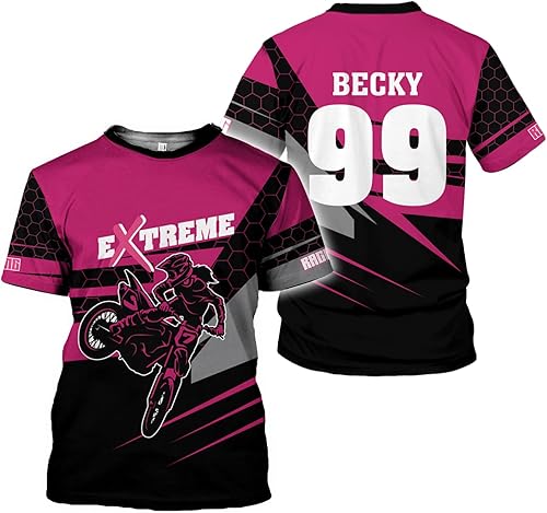 Camisetas de motocicleta vintage personalizadas, ropa de motocicleta 3D para mujer, camisetas de moto para mujer, motocicletas de carreras para niña disponible en Yaxa Mexico