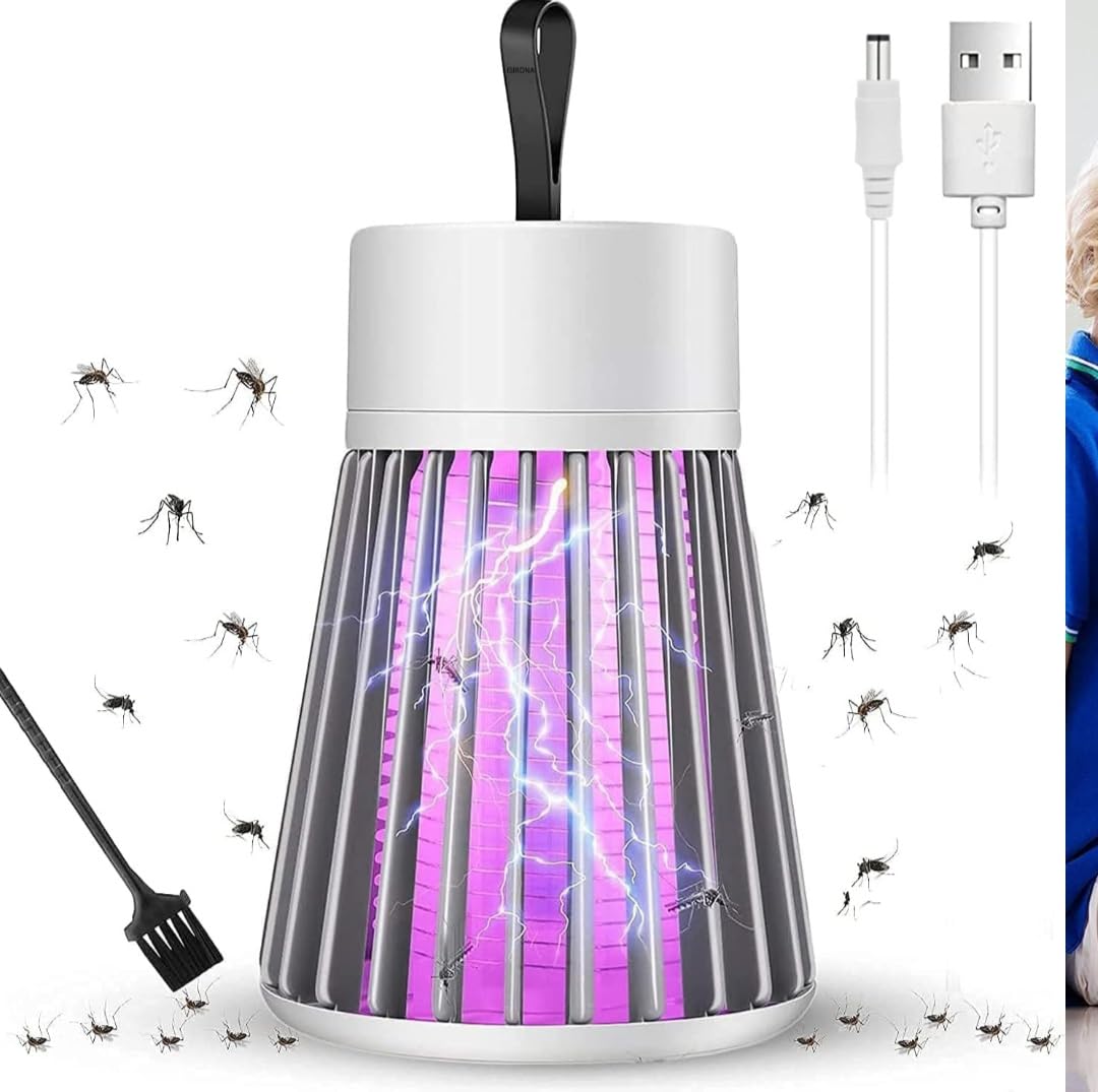 BME Mosquito Lamp,International Eco Friendly Bug Zapper Electric Mosquito Lamp Dual Function Mosquito Zapper Lamp Indoor Insect Trap Portable Camp Mosquito Killer (Pack of 1)-image-1