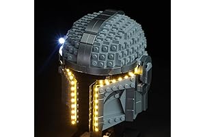 LEGO Mandalorian Helmet Illuminated with Light Kit