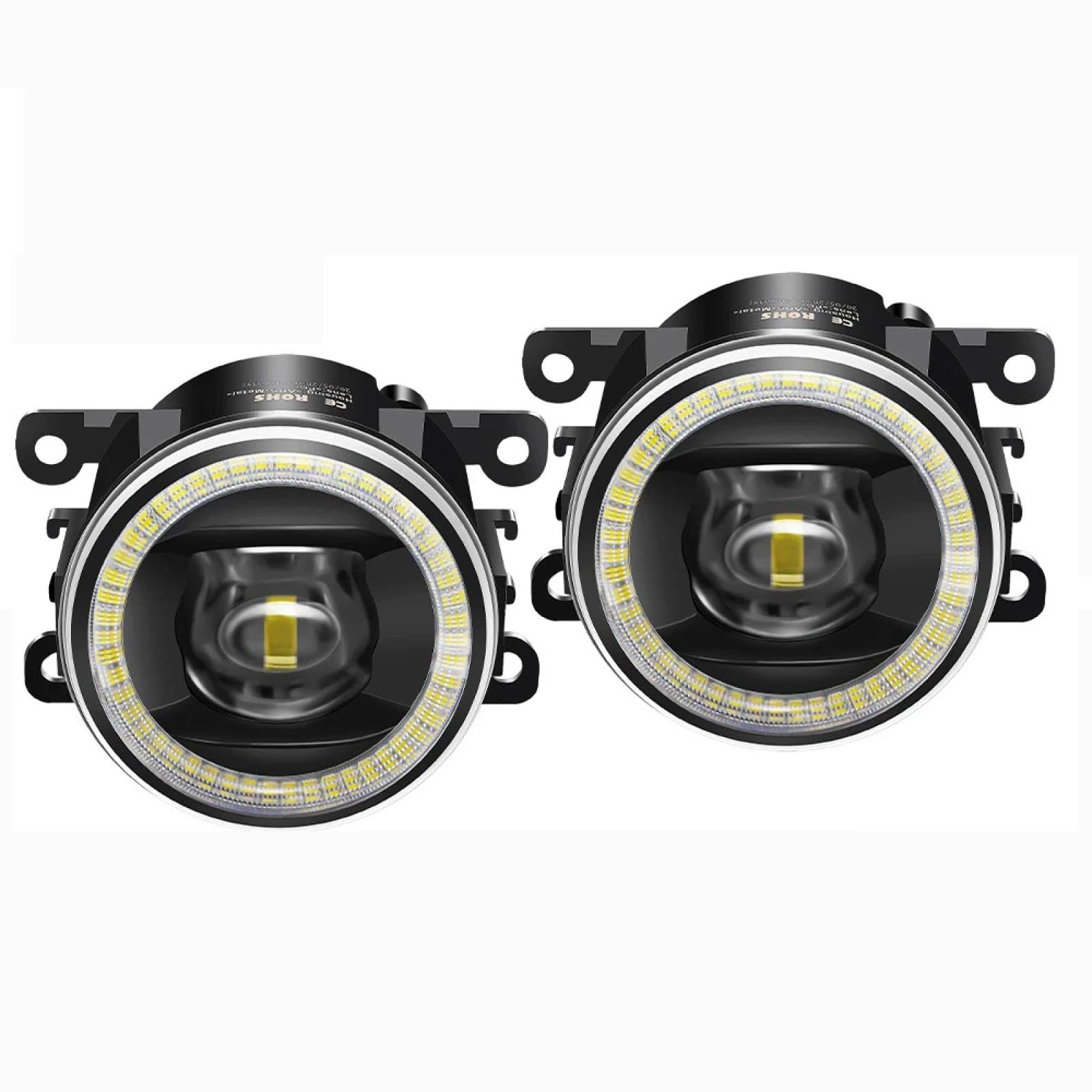 Mistlampen 2 X 40 W LED Światło przeciwmgielne Samochód lewy + prawy Angel Eye DRL Lampa przeciwmgielna do jazdy dziennej 12 V Dla Opel Dla Vauxhall Dla Vivaro B 2015-2019