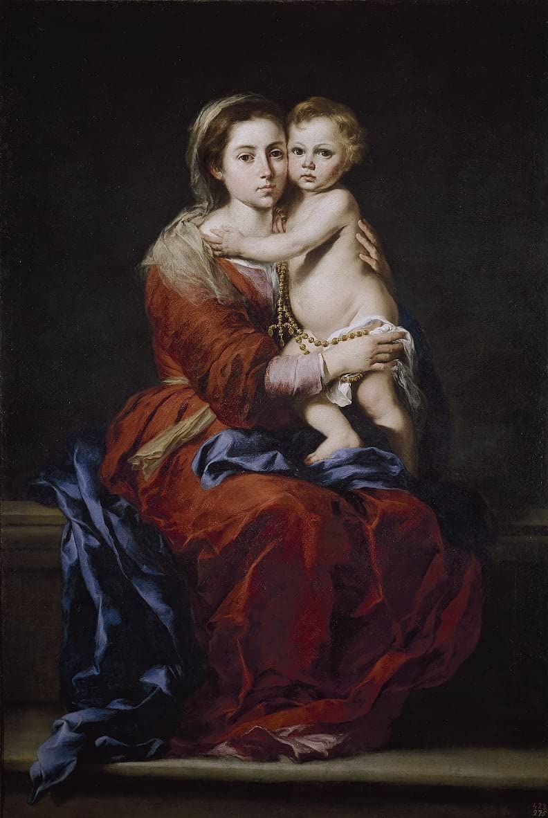 Art Murale Impression Vierge à l'enfant pour salon moderne