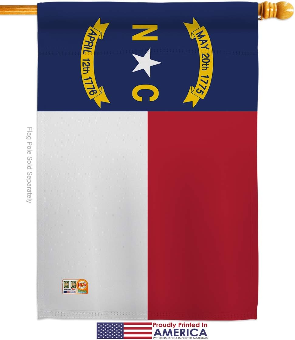 North Carolina House Flag Americana States USA American Territories Republic Country Particular Area Small Decorative Gift Yard Banner Made In 28 X 40
