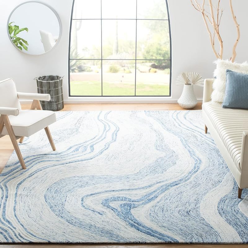 Image of zia carpets Handmade Woollen Rug Collection Bedroom & Living Room Carpet Size 4 x 6 feet