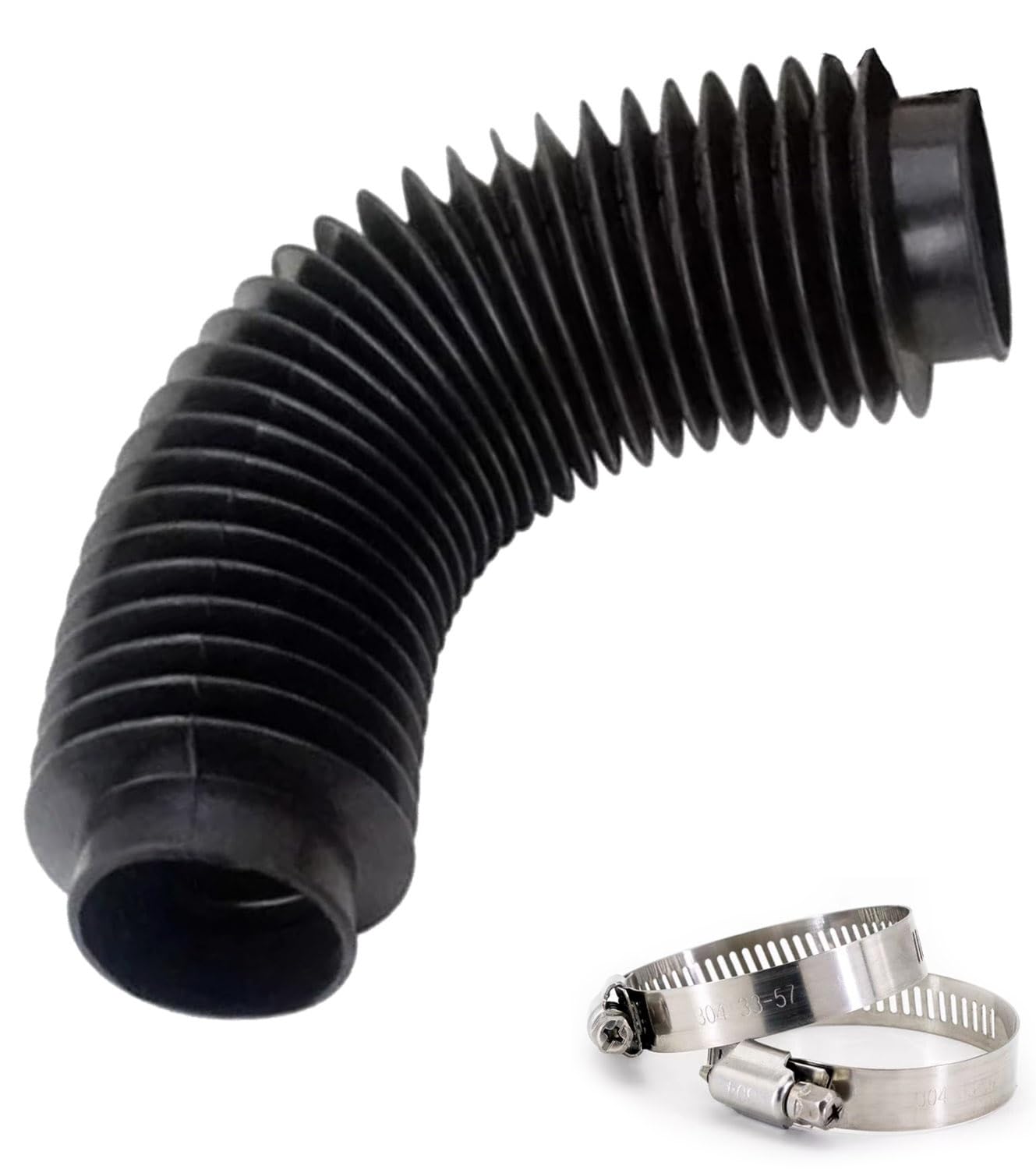 Manicotto in gomma ondulata, tubi flessibili di copertura antipolvere resistenti all'olio per soffietti modellati, da 30 mm a 80 mm, materiale nitrile durevole per varie applicazioni
