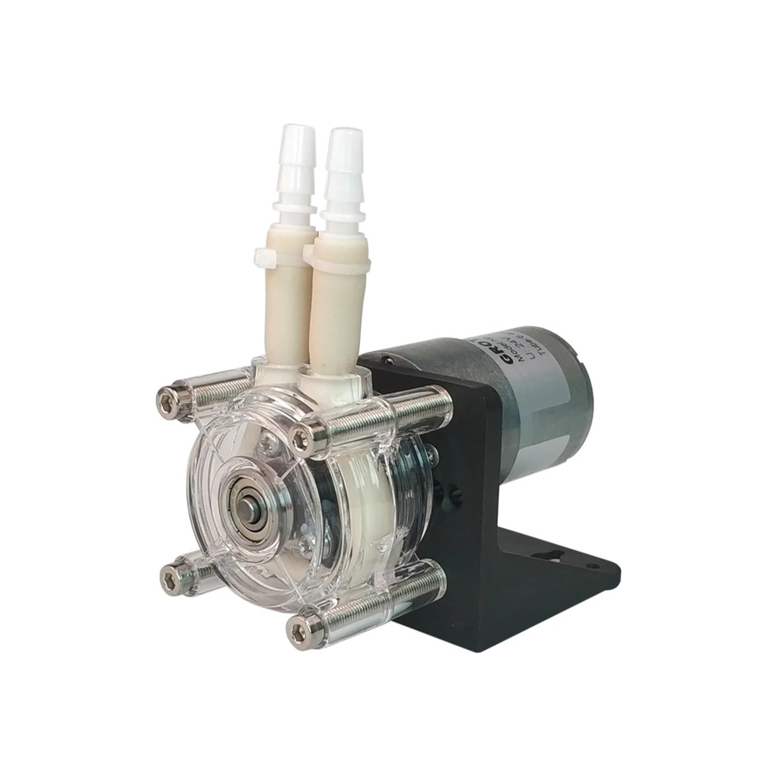 Peristaltic Pump, Peristaltic Pump, Dosing, Water Pump, 12V DC, 24V, High Flowrate for Aquarium Lab Analytical(Plate mounting,12V DC)
