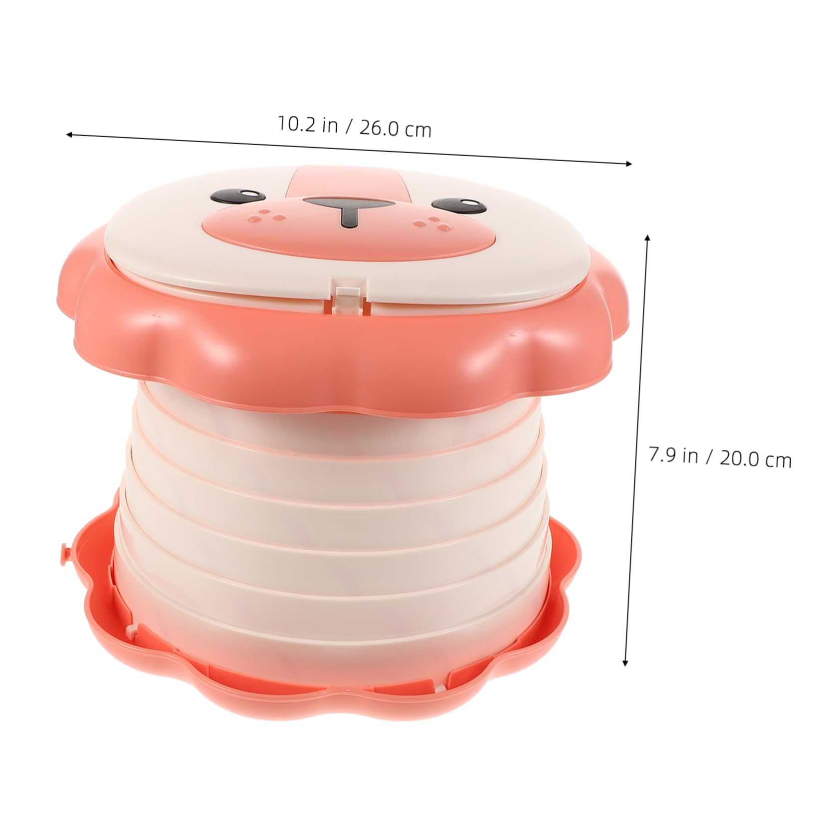 Milisten Portable Potty Training Seat Boys and Girls Travel Folding Toilet Seat Boys Girls Training Lion Design for Camping Indoor Outdoor