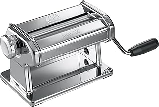 Atlas Pasta Dough and Clay Roller, Silver, Includes 150-Millimeter Roller with Hand Crank and Instructions