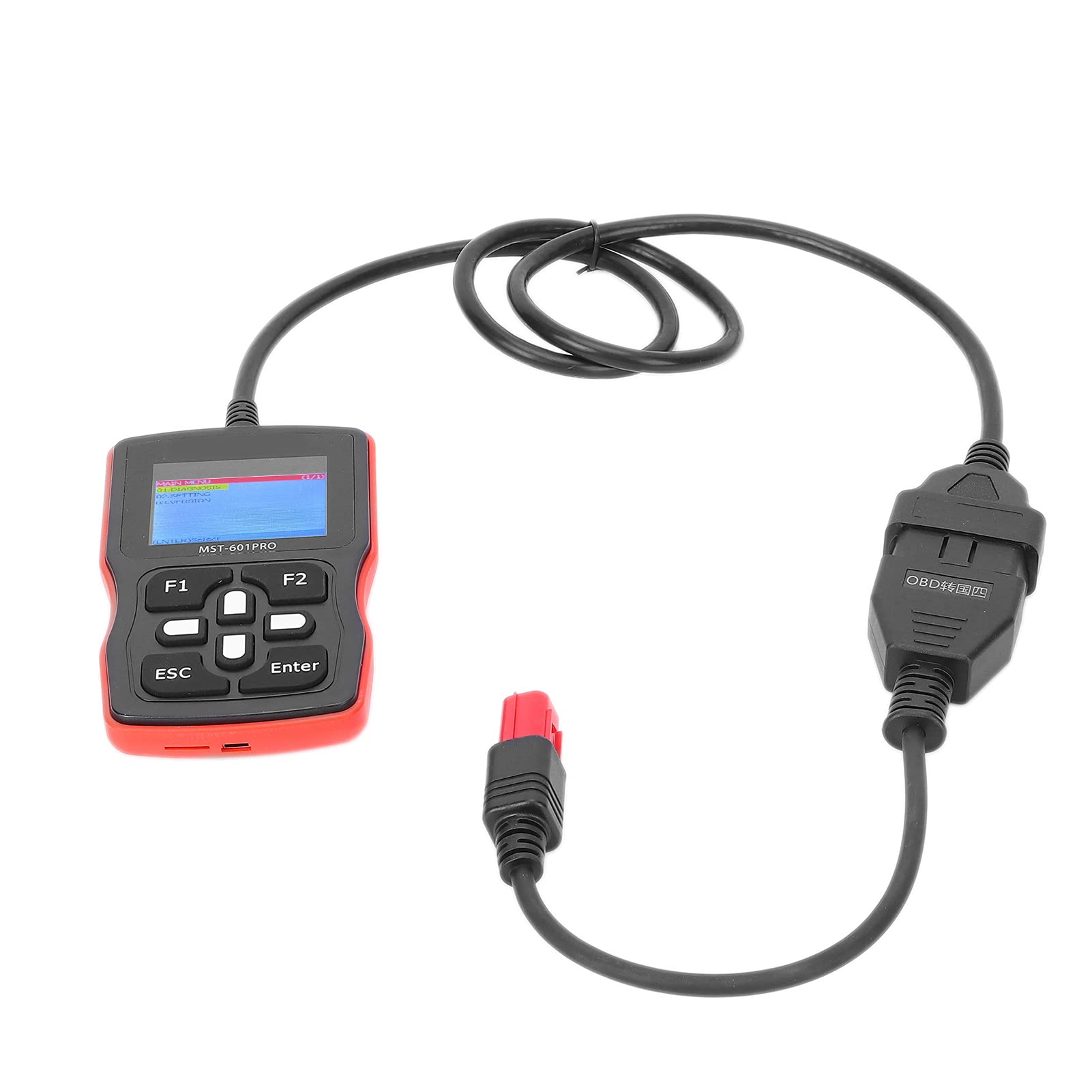 Universelles Diagnosetool, Ersatz, Unterstützt das Motorsystem, Motorrad-OBD-Scanner, 2,4-Zoll-LCD-Display, Einfache Bedienung, Transport, Datenstrom Lesen, DTCs,