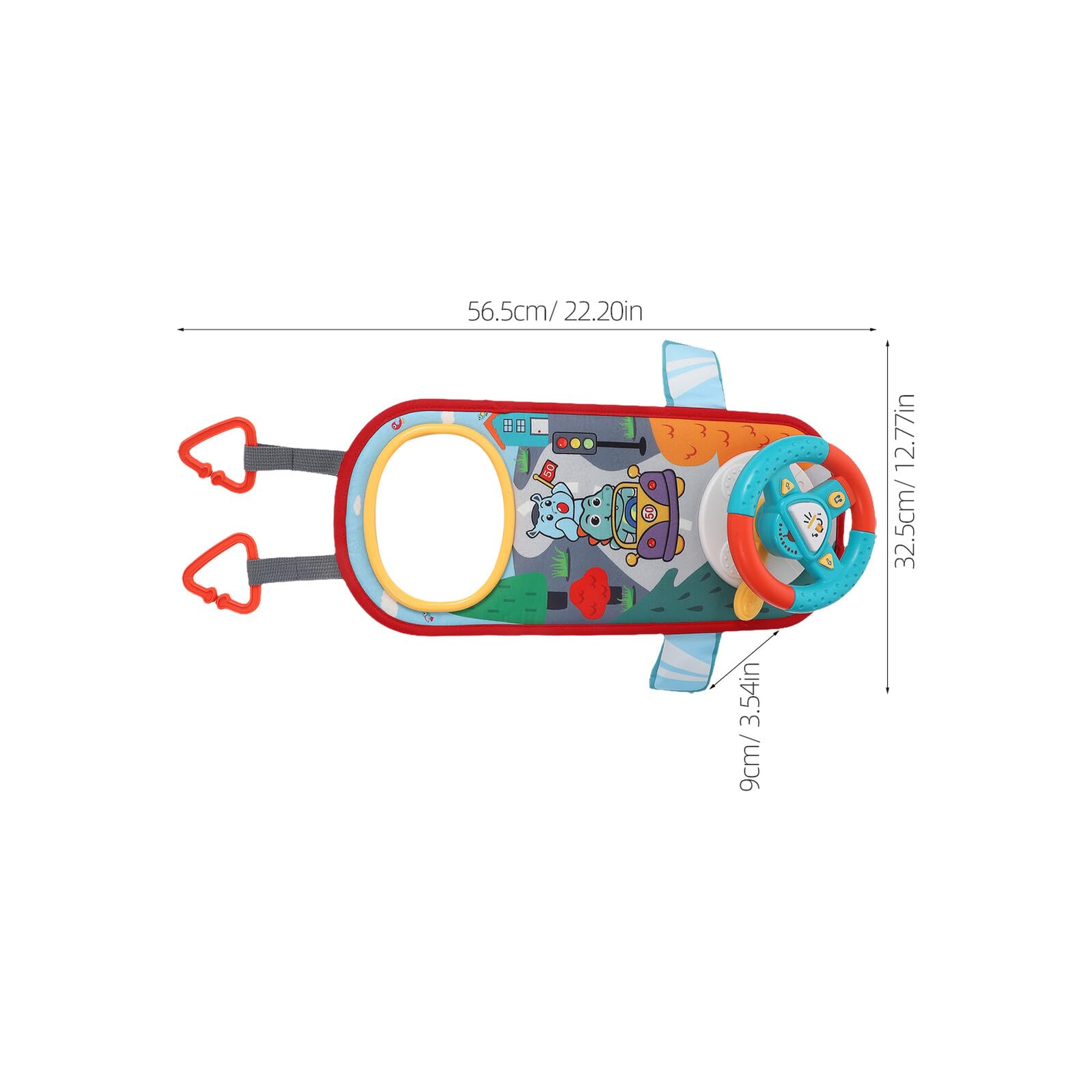 NOLITOY Volante Giocattolo per Simulazione di Guida Gioco Educativo Interattivo per Ragazzi e Ragazze Facile da Installare e Portatile per Attività Indoor e Outdoor