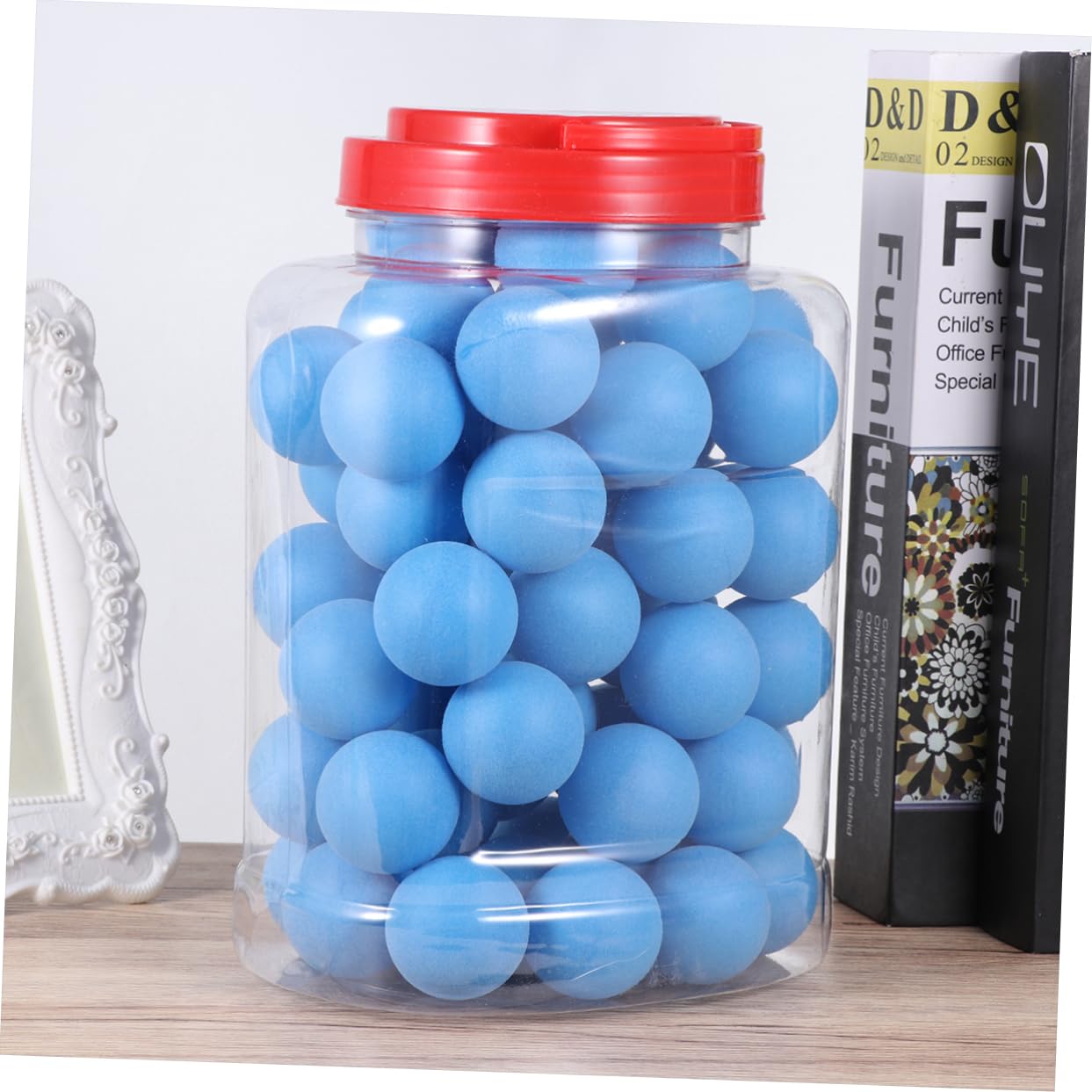HANABASS Palline da Pong Palline da Tennis Palline da Pong Professionali Jumbo Sport Pong Galleggiante Palline Rosse Palline da Pong Sfuse Rosso