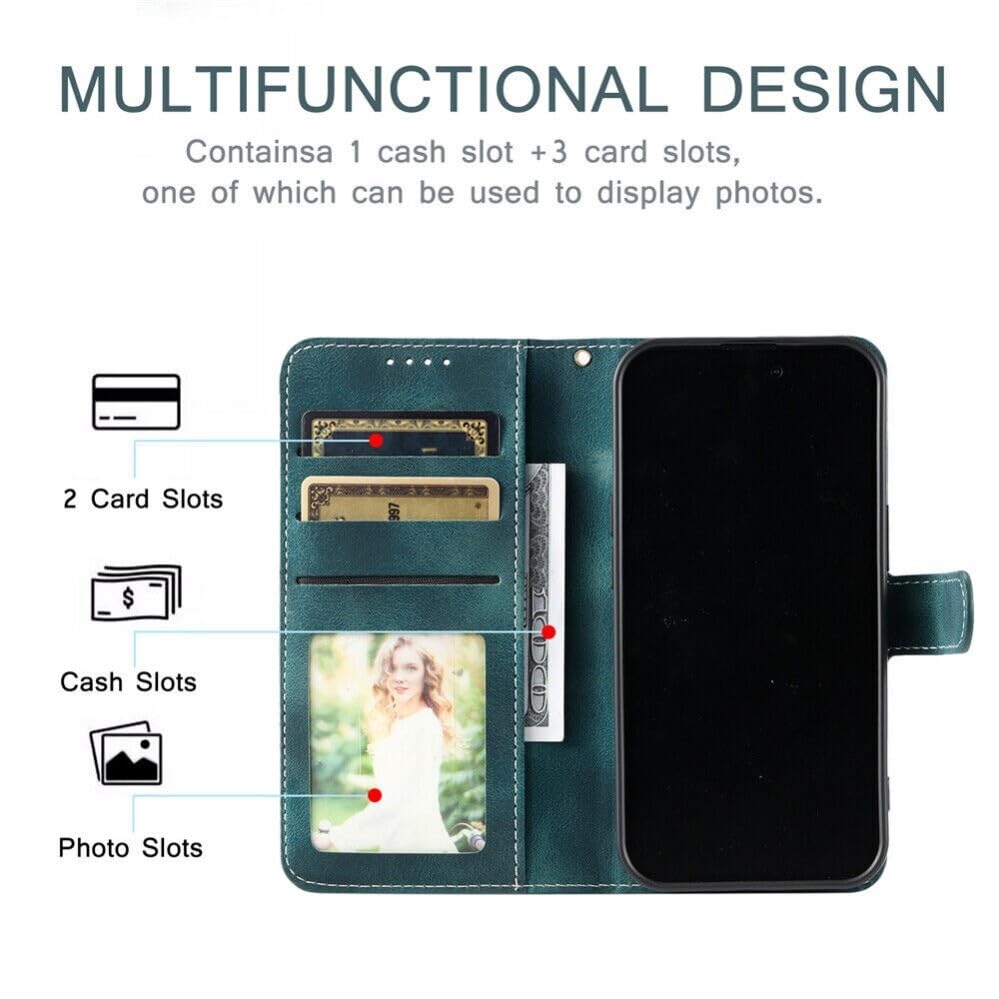 Compatible avec iPhone 8 Plus / 7 Plus / 6 Plus (couleur : marron) étui portefeuille en cuir rétro