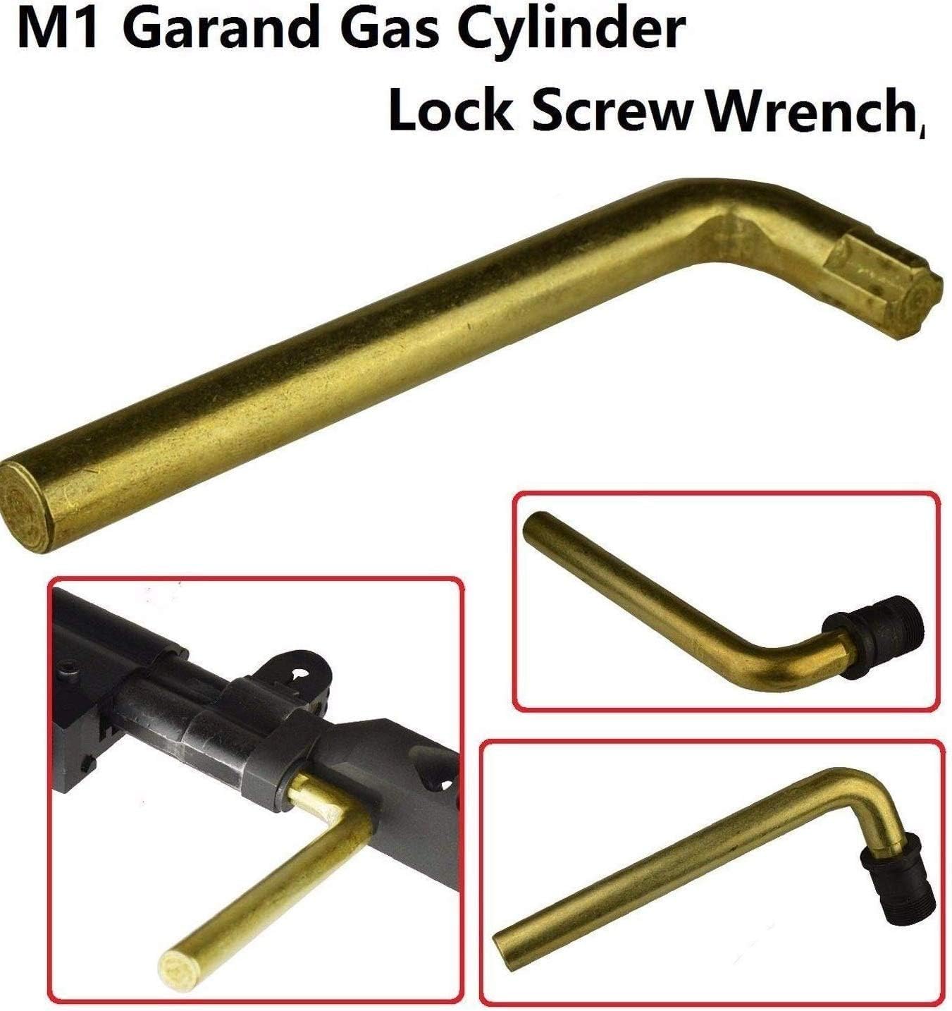 M1 Garand Gas Cylinder Plug Wrench,High Strength, Round Handle/Screw