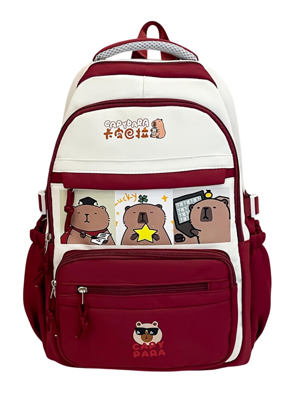 Tinttot 30 Litre, Japanese Korean Style Capybara Niche College Students Light weight School bag Women's Travel Backpack
