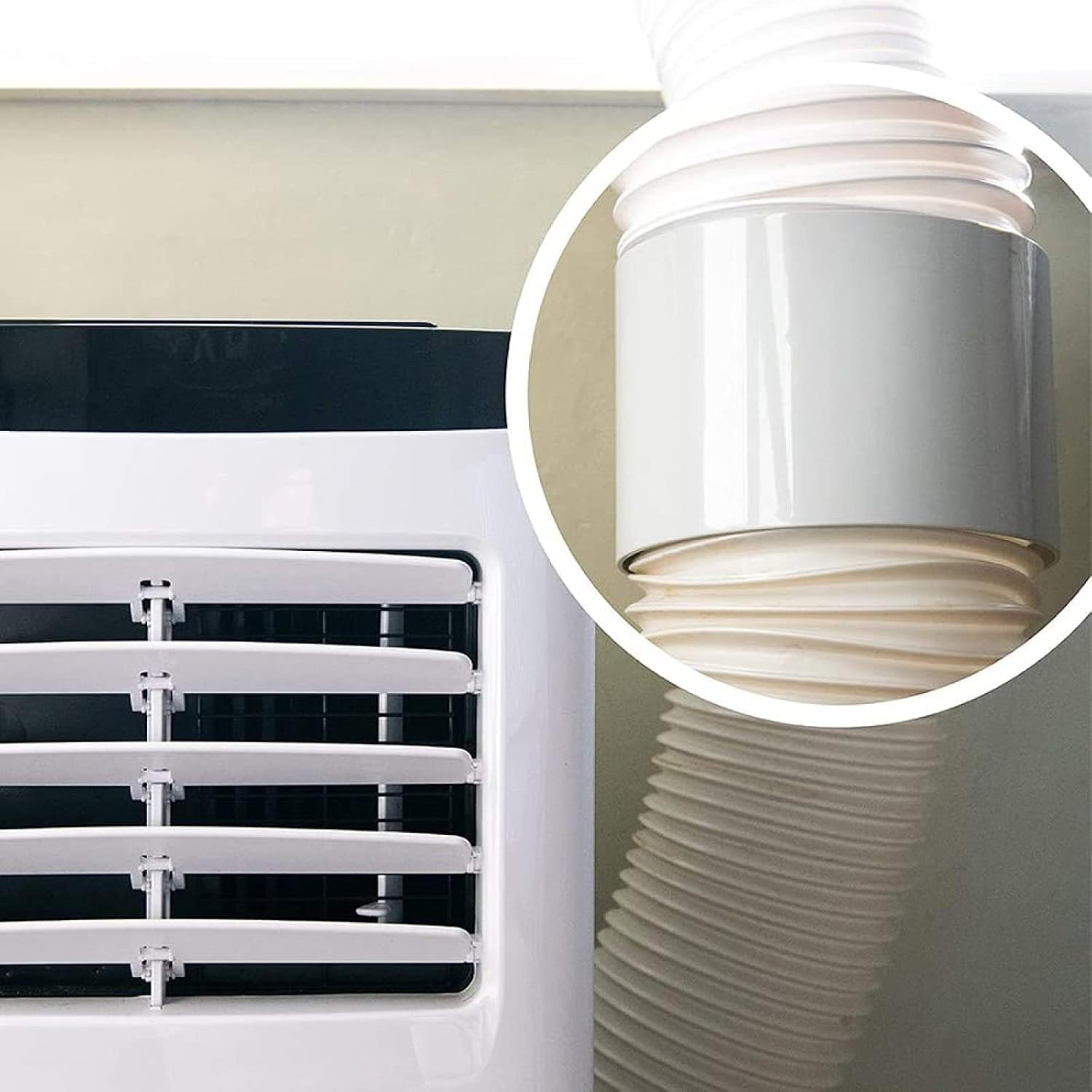Klimaanlage Abluftschlauch Klimagerät 130mm Klimaanlagenschlauch Fenster Kondenswasserschlauch 3m im Uhrzeigersinn