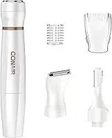 Depilador e Aparador Facial e Corporal Feminino Conair All-In-One - 5 Acessórios, Sem Fio, Pilha