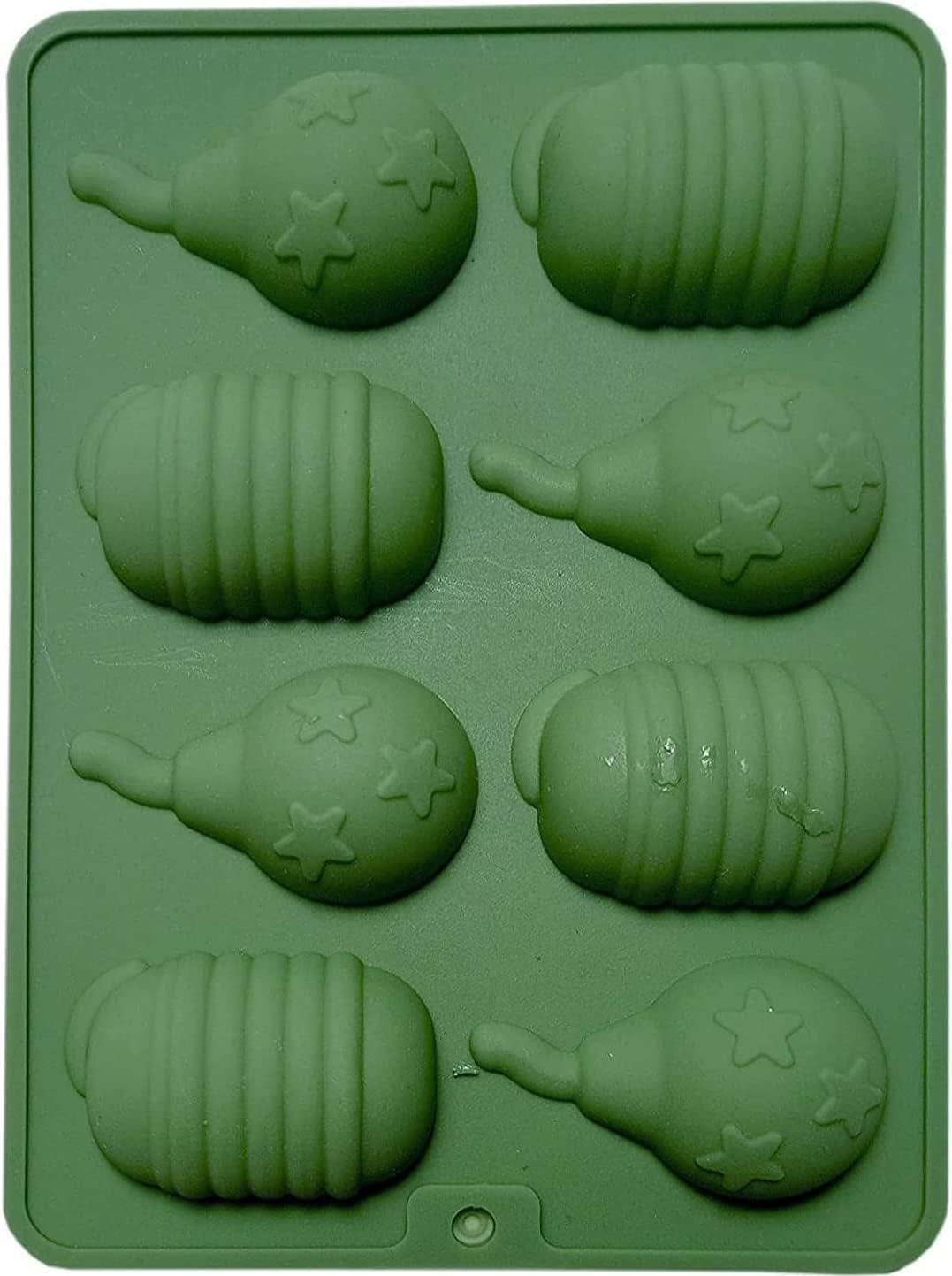 Diwali Silicone Mold with 8 Cavities – Festival Shapes for Chocolate, Candy, Jelly, Ice Cream, Cupcakes, Soap & Cake Decorations