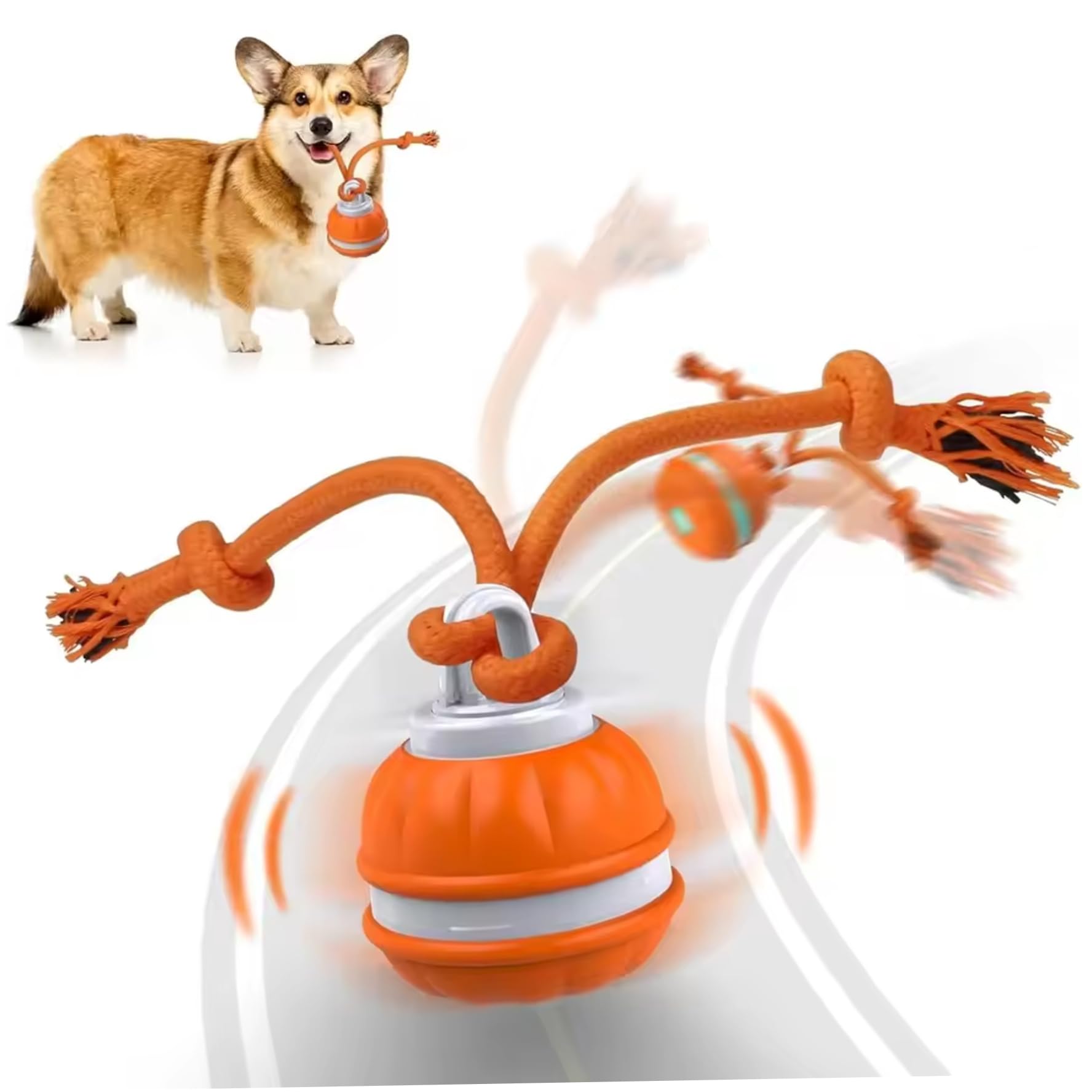 Balle interactive pour chien à mouvement activé et évitement intelligent des obstacles
