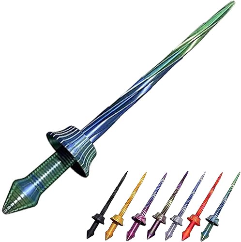 Espada espiral retráctil impresa en 3D, espada retráctil de gravedad de impresión 3D, juguetes creativos de descompresión, espada espiral retráctil