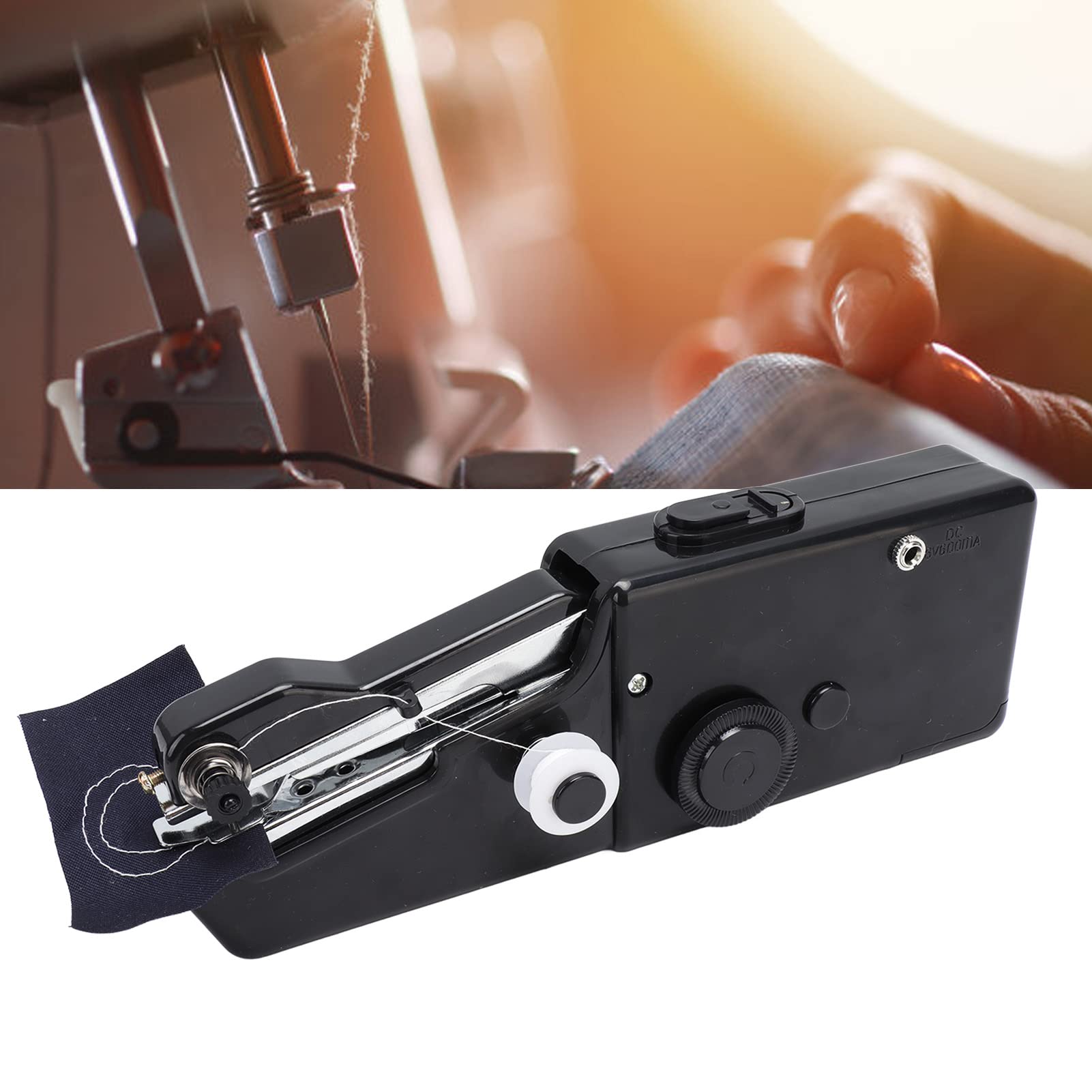Handnaaimachine Mini draagbaar elektrisch doe-het-zelf gereedschap voor thuisreizen Noodreparaties Kunststof Roestvrij staal 9,6 x 2,8 inch (Zwart Handnaaimachine Mini draagbaar elektrisch doe-het-zelf gereedschap voor thuisreizen Noodreparaties Kunststof Roestvrij staal 9,6 x 2,8 inch (Zwart