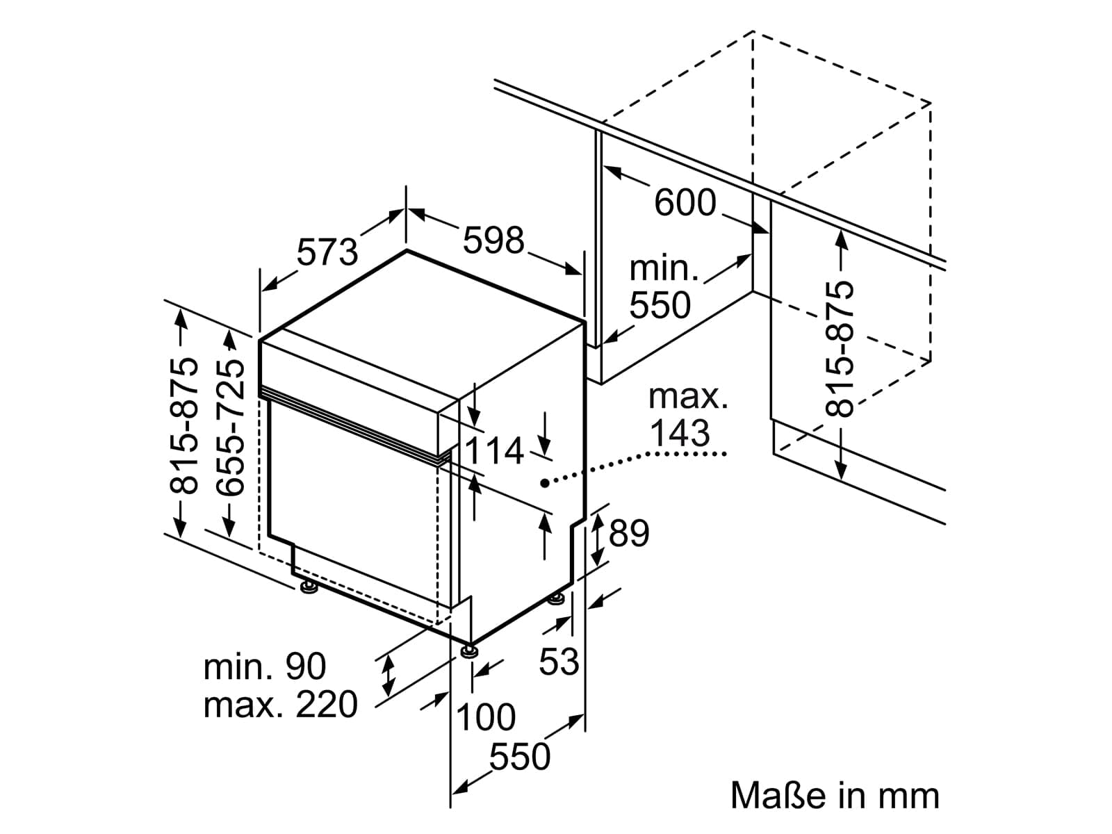 Bosch SMI6ZCS16E, Serie 6, lavavajillas parcialmente integrado, con cajón para cubiertos, 60 cm, programa inteligente, cestas Max Flex, cajón Vario, diseño de rack, Home Connect