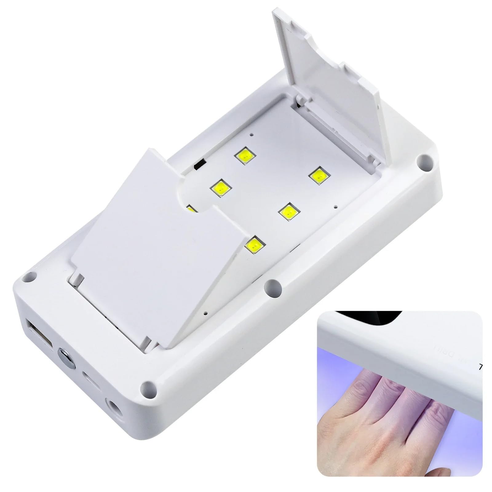 Profesjonalna elektryczna wiertarka do paznokci 45000 obr./min - bezprzewodowy akumulator do salonu i domu, przenośny zestaw do manicure LED Light