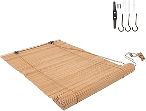 Angoily Cortina 1 Conjunto De Persianas Decoração Persianas De Bambu Persianas Romanas Persianas De Bambu Para Sombreamento Persianas De Janela De Bambu Persianas De Sol