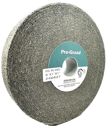 EXL Deburring Wheel 6" x 1" x 1", 9S Medium, 50797