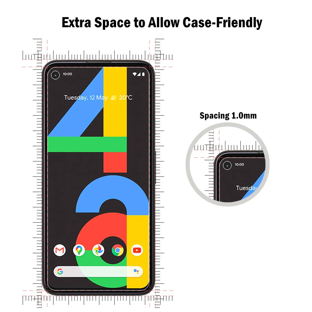 AOKUMA Panzerglasfolie Für Google Pixel 4A 5G – 2 Stück, 9H Härte, Splitterfest | Anti-Kratzer, Oleophobe Beschichtung