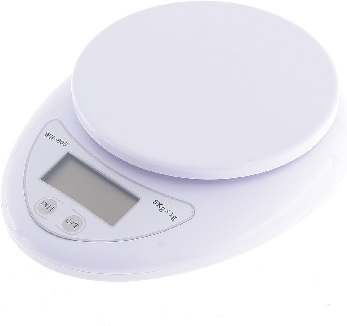 1 X 5Kg x 1g Digital Kitchen Scale Diet Food Compact Kitchen Scale 11lb x 0.04oz