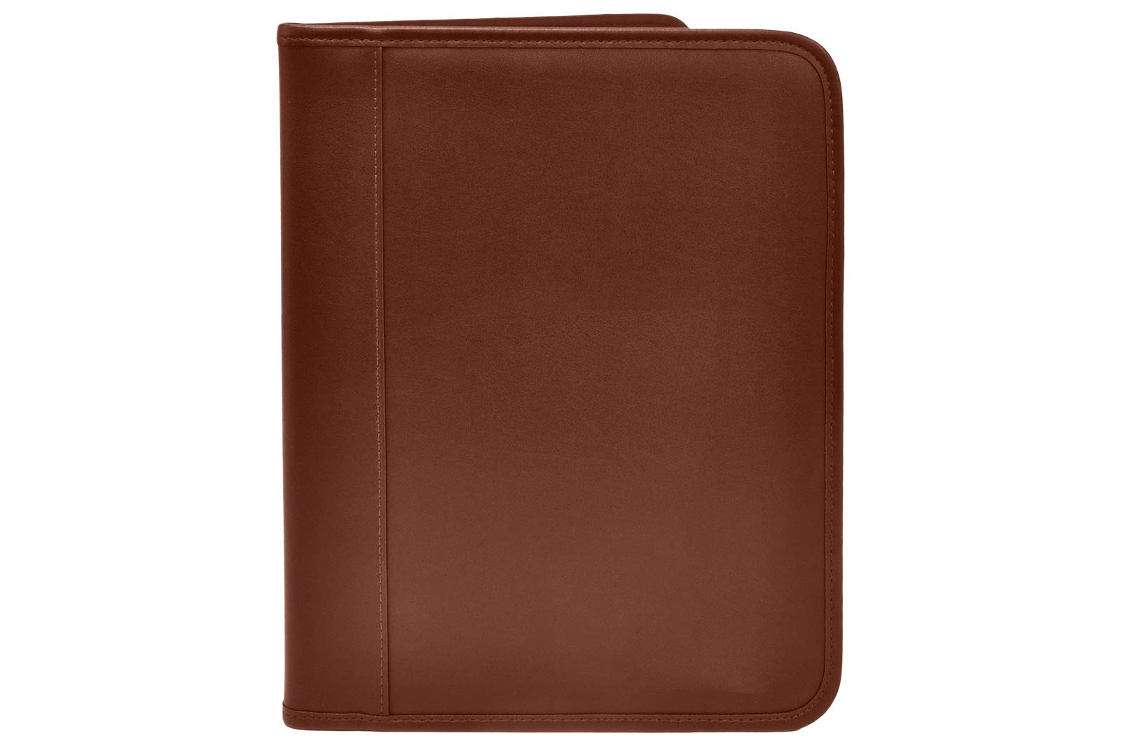 LUXPaper Multi-Pocket Graduate Padfolio | Business Card Holders & Pen Loop | Lined Writing Pad Included | 8 1/2" x 11" | Brown | 1 Qty