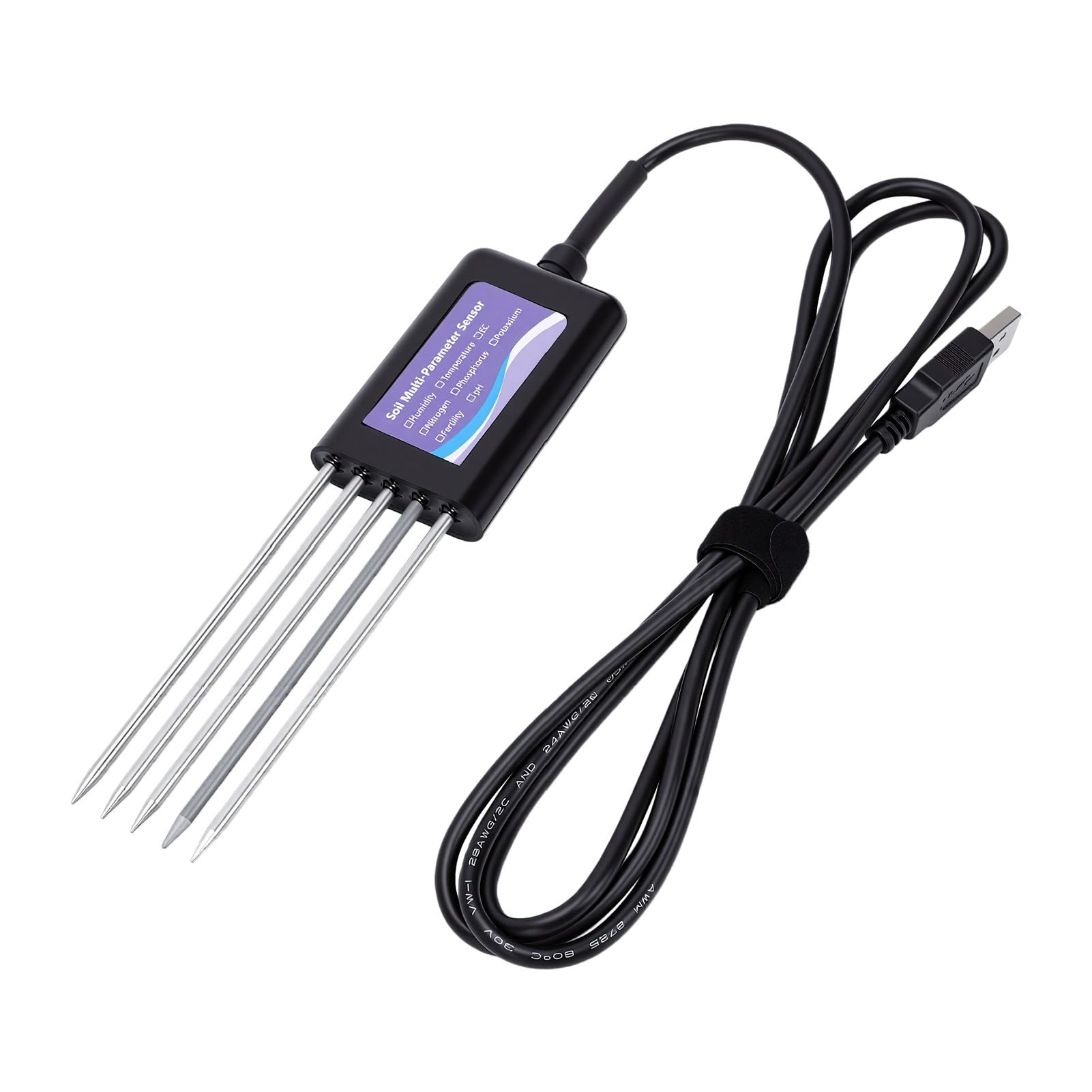 Tester del Suolo 8 in 1 Misuratore Temperatura NPK PH EC