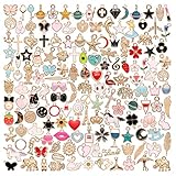 Glänzend und zuverlässig: Diese Tiersternfrucht-Mondanhänger bestehen aus einer Zinklegierung und sind mit buntem Email überzogen. Sie sehen glänzend aus und sind robust zu verwenden. Sie sind aufgrund wiederholter Verwendung nicht leicht zu verblassen oder zu knacken. Ideale Dekorationszauber für verschiedene DIY-Projekte