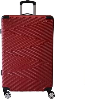 URBANlite Echo 20"/24"/28" | 8-Wheel Spinner | Anti-Scratch | Hard Case Luggage (Maroon, 28-Inch Checked-Large)