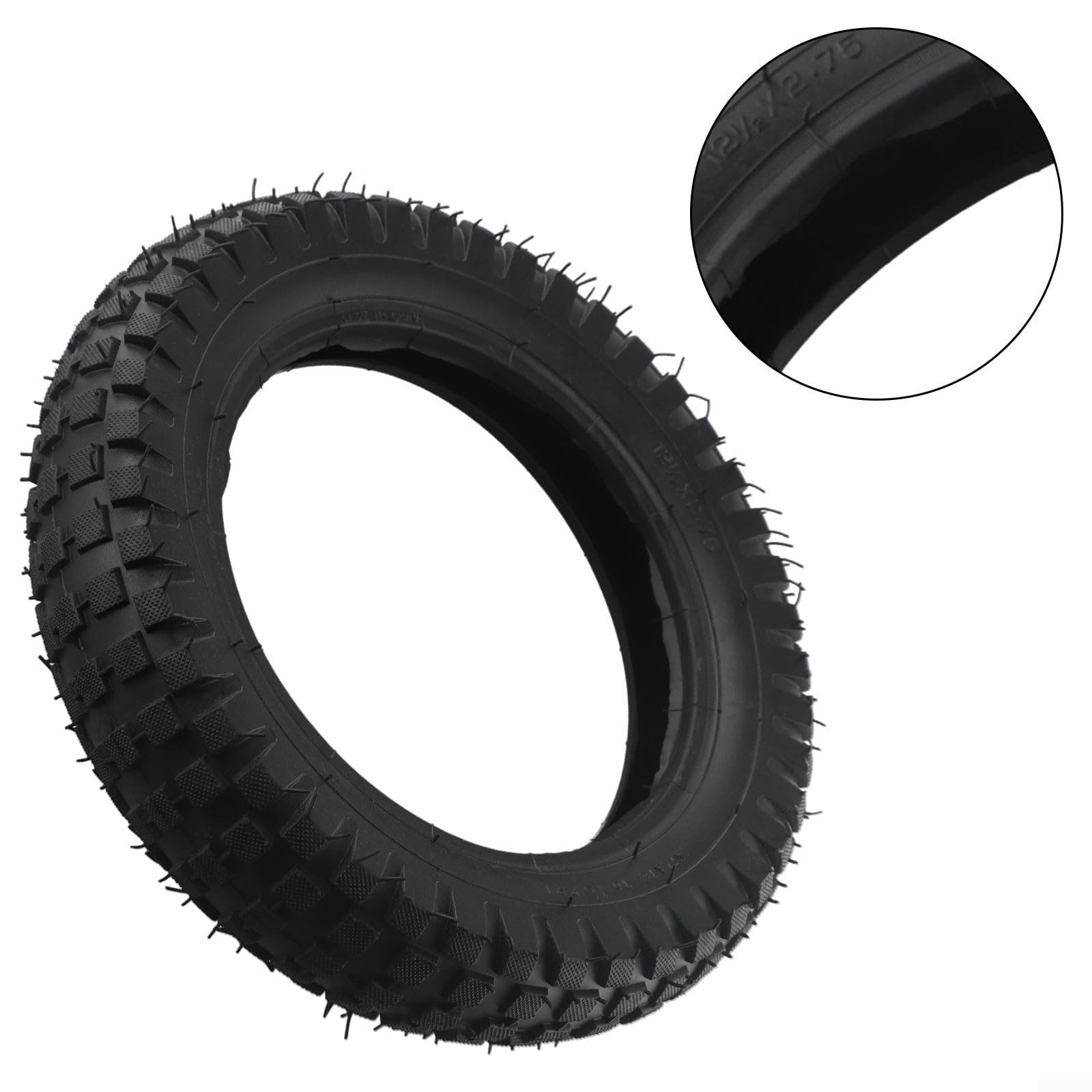 Kit de neumático y tubo de 12.5 x 2.75 para 49 cc para mini moto de cross Mx350 Mx400 Scooter rueda Off Road uso con diseño de boquilla recta