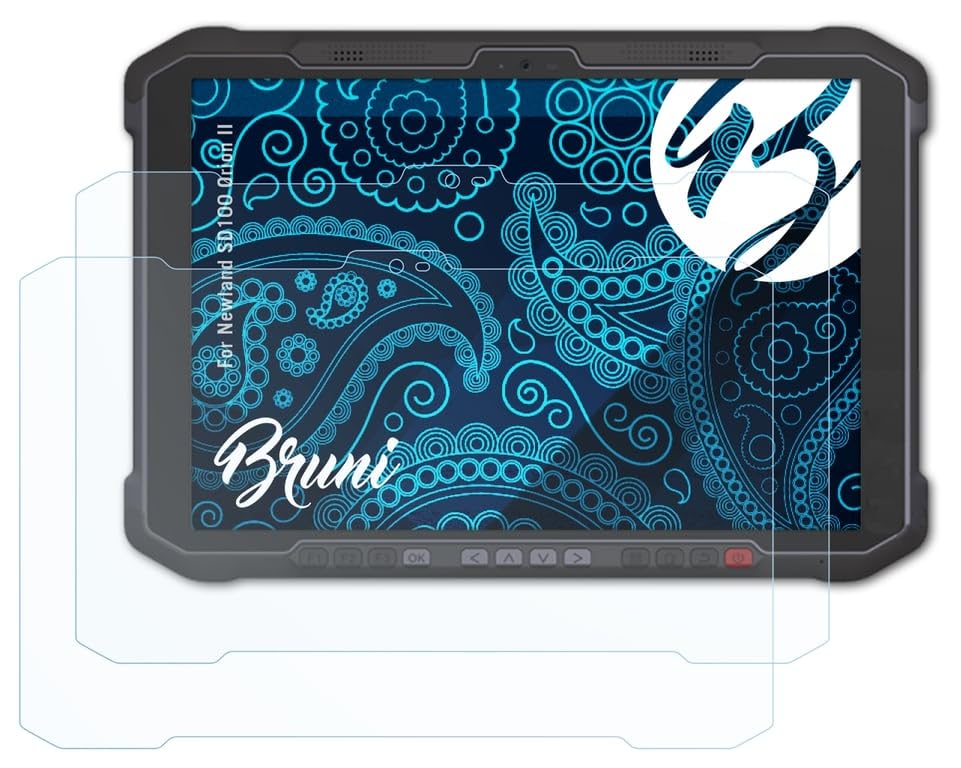 BruniScreen Protector Compatible with Newland SD100 Orion II Film, Crystal Clear Screen Protector (2X)