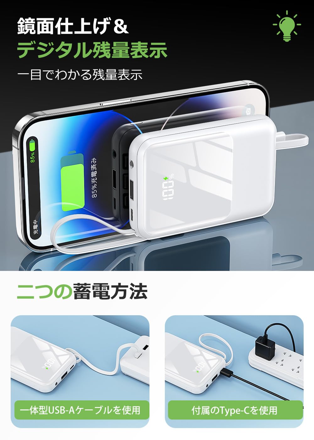 Amazon | モバイルバッテリー 軽量 小型 25000mAh大容量【2026新設計