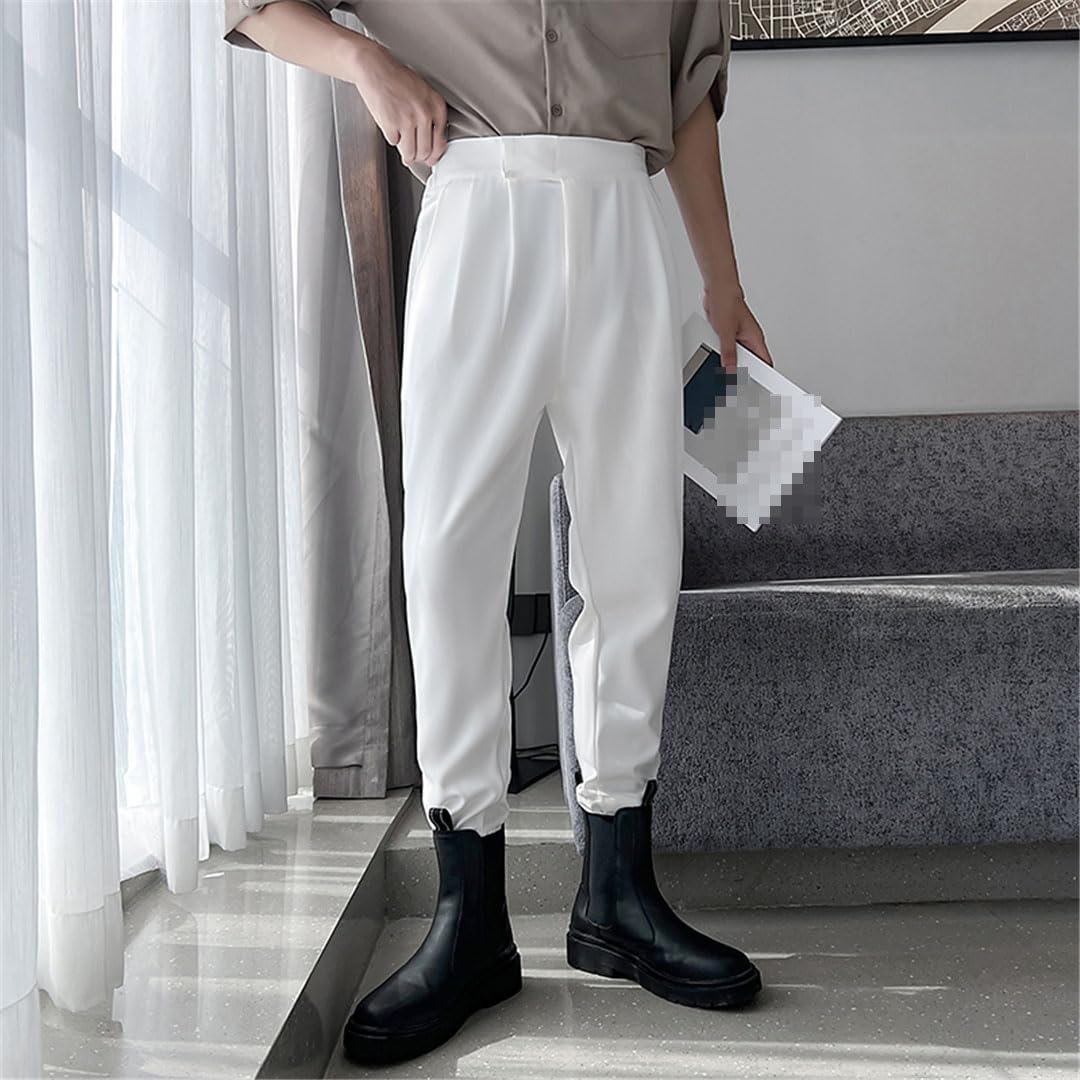 Vogrtcc Pantalones Harem para Hombre Cintura Elástica Pantalón Casual Tamaño Grande