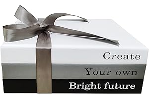 Cozy Grey Living Room Vibes: Faux Bookshelf Décor with Blank Pages