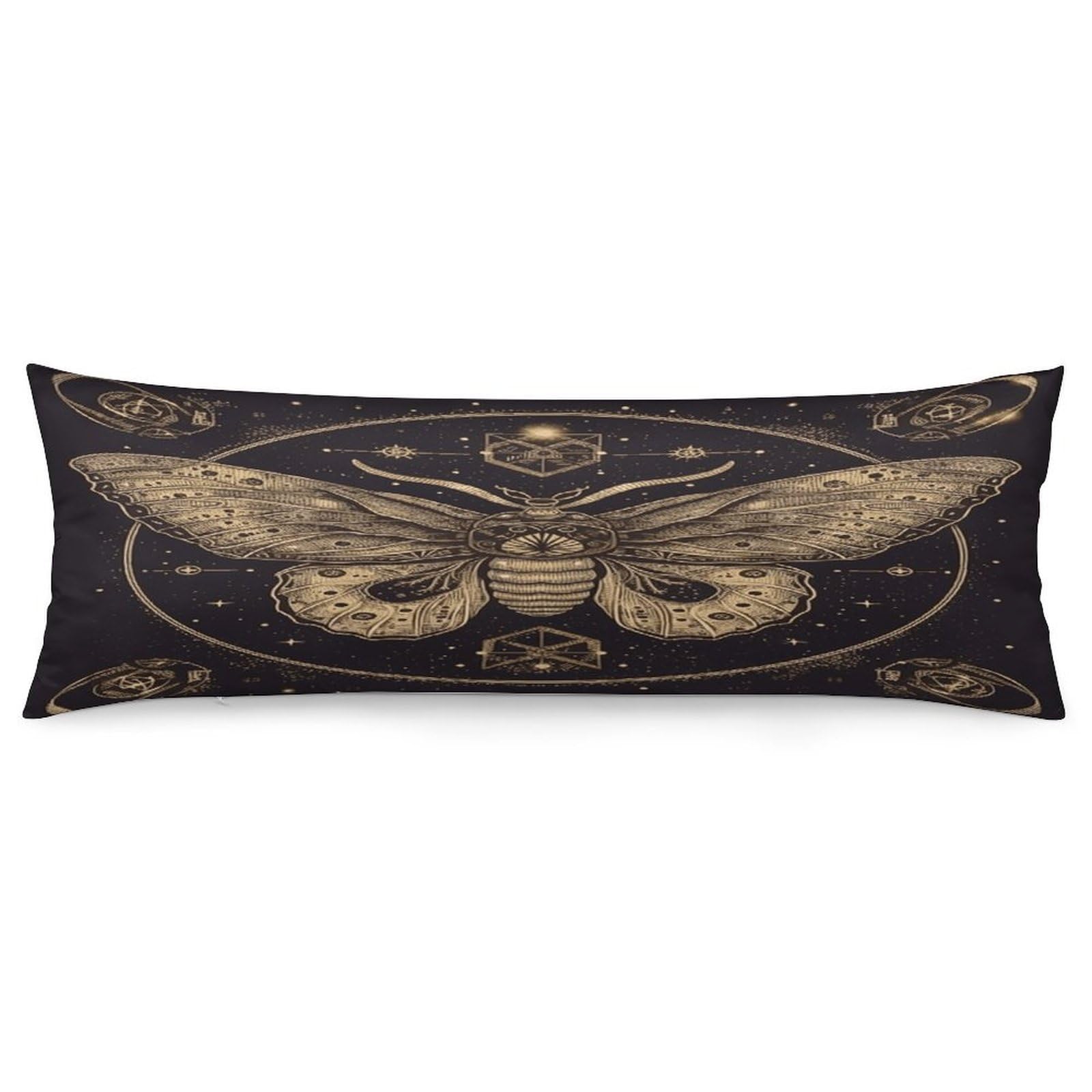 Moth Throw Pillow Cover Soft Pillow Case Decorative Lumbar Pillow Cover Cozy Throw Pillowcase Polyester Rectangular Cushion Case Decor for Couch Sofa Bed