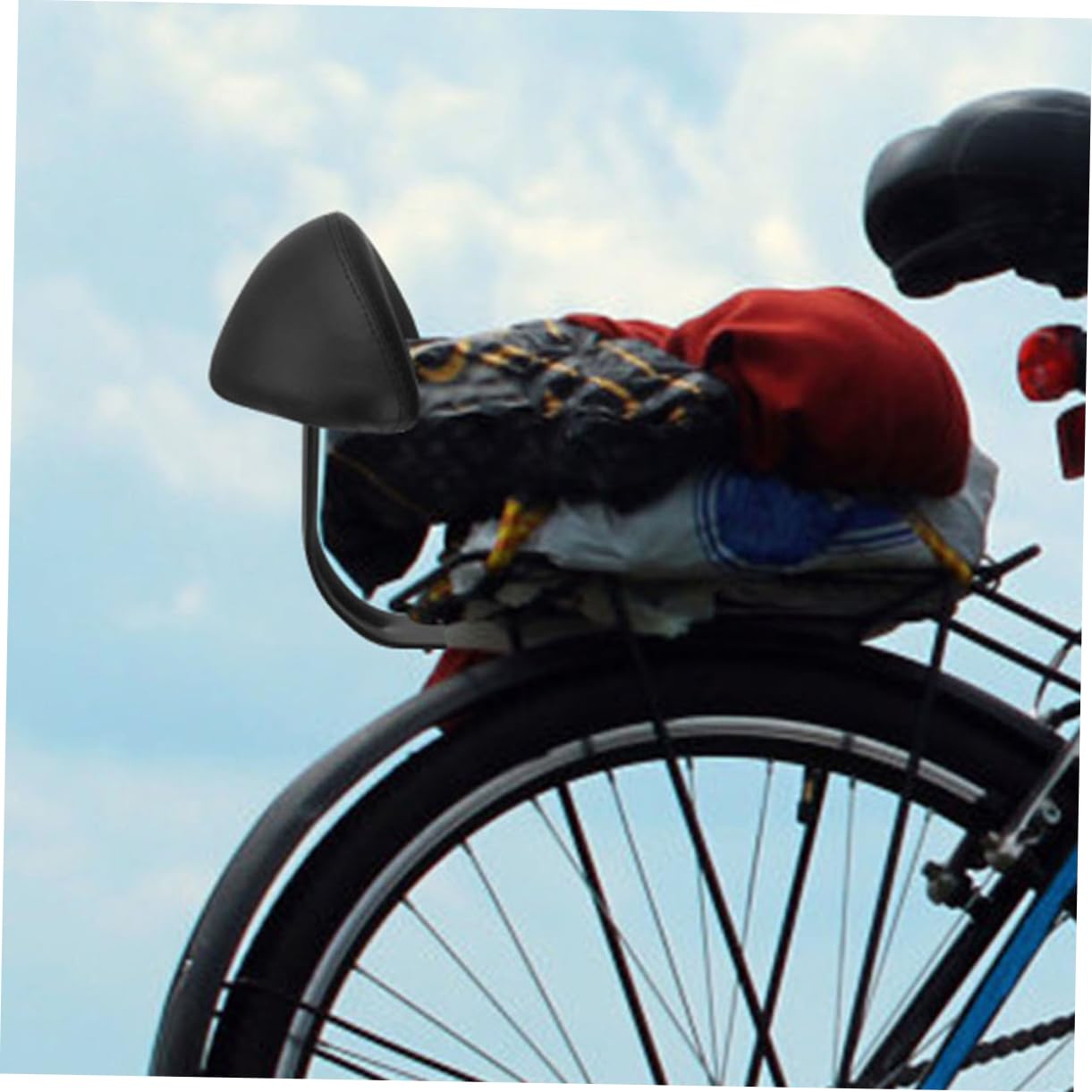 2pezzi Cuscino Sicurezza Imbottito in Spugna per Schienale Posteriore per Bicicletta Poggiapiedi Ergonomico per Ragazzo Resistente e