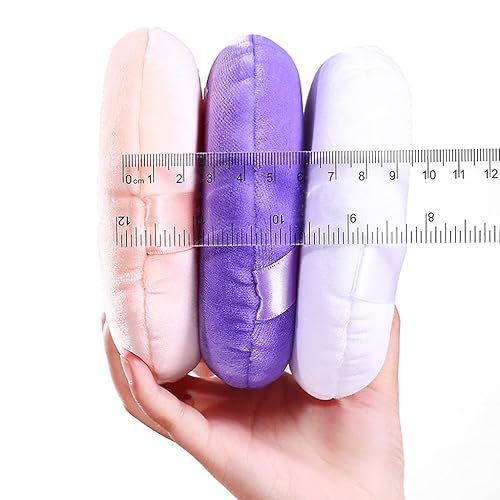 Miniatura 6 de 2 polvos grandes de soplo, 5 pulgadas de algodón súper suave, lavable, polvo suelto, polvo para bebé, redondo (beige)