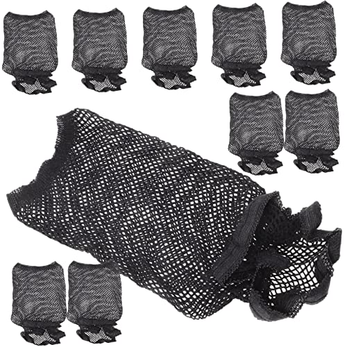 FRCOLOR 10Pcs Elastic Mesh Hair Net for Wigs Breathable Cap for Comfort Security Durable and Soft Wig Net for Outdoor Travel for Long Hair Styling