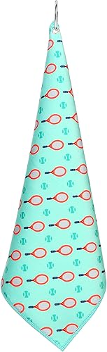 Miniatura 4 de Millie Rose - Toallas de tenis con múltiples estampados de moda, toallas de tenis de microfibra suave de 15 x 17 pulgadas con clip de mosquetón,